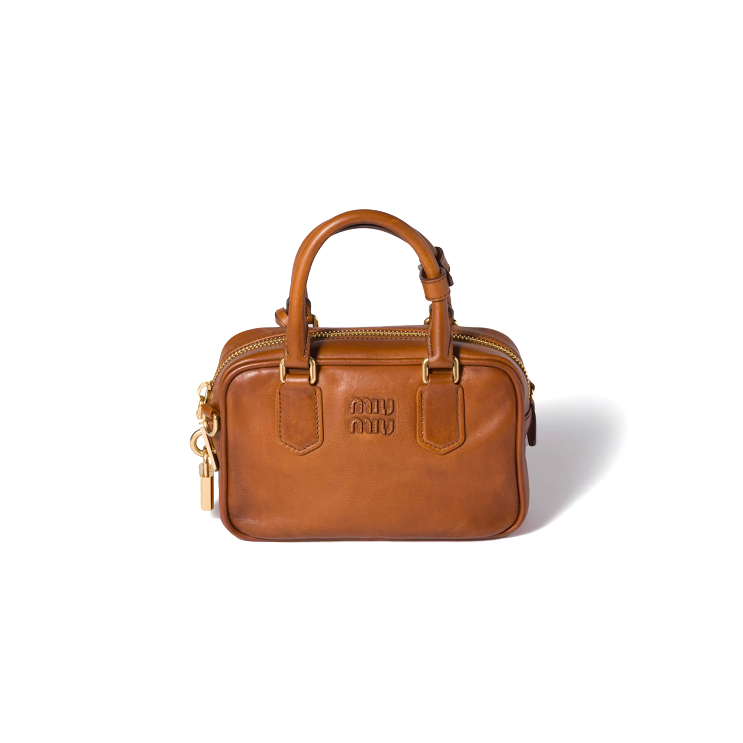 MIU MIU ARCADIE LEATHER BAG 5BB123 (19*13*6cm)